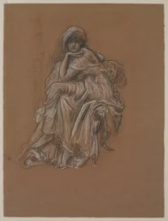 Studie voor het schilderij Sybil